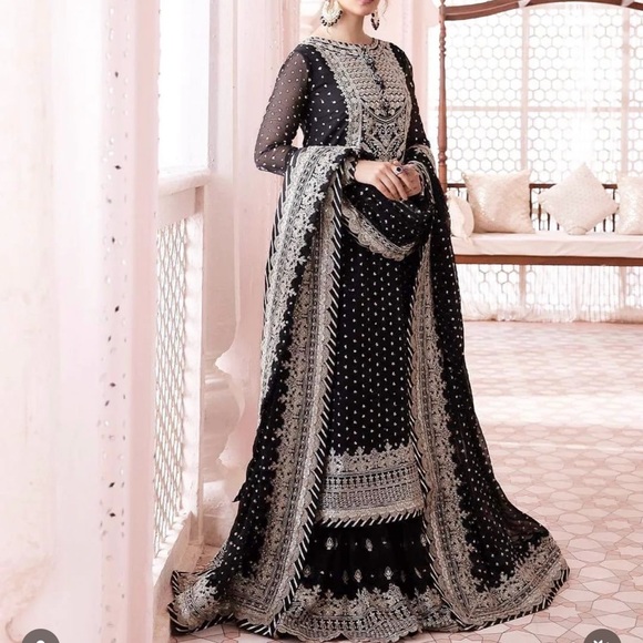 Desi outfit, long shirt and ghara, size M, - Picture 3 of 5